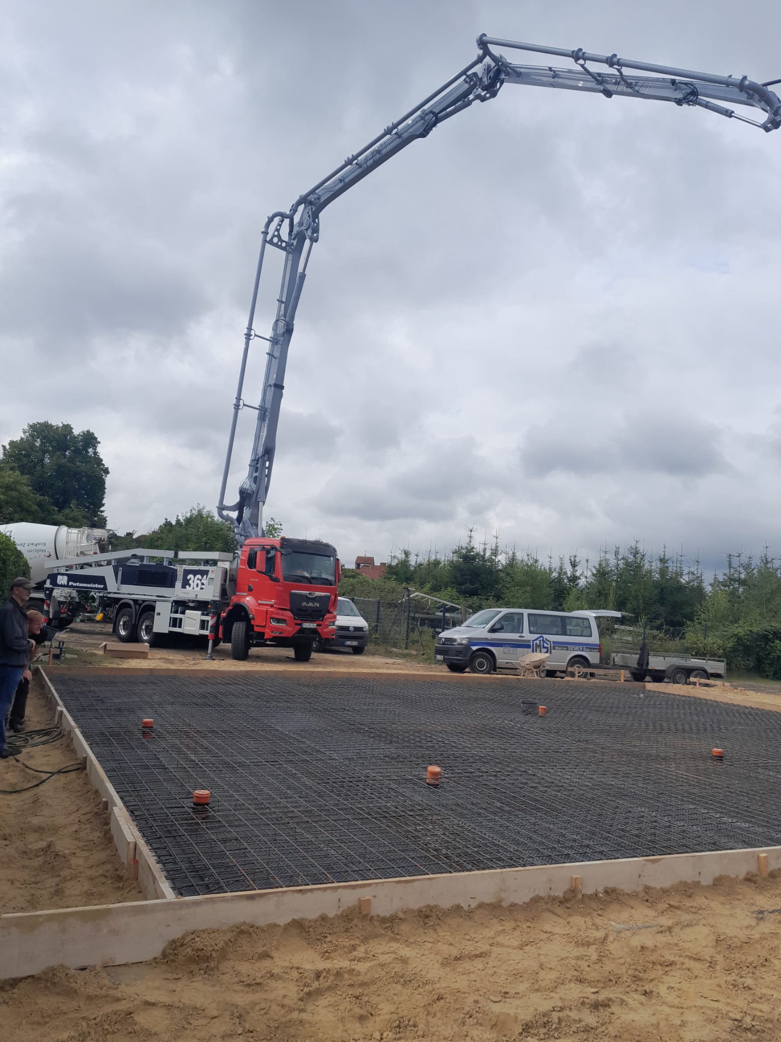 Fundamentplatte mit Bewehrung